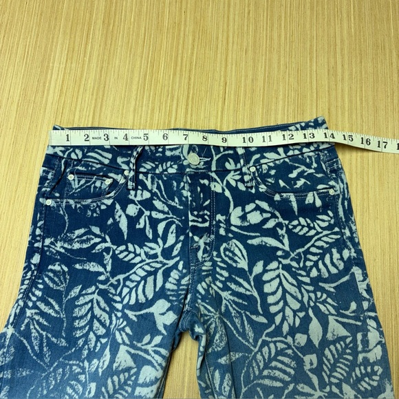 Mother Looker Ankle Zip Ombré Magical Flowers Floral Jeans Women’s 28 Blue Chic - Picture 6 of 15